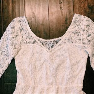 White lace dress